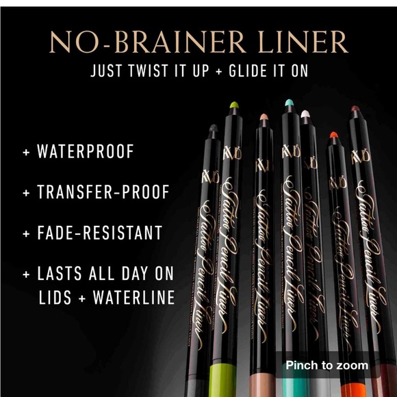 KVD Kat von D Tattoo Pencil Waterproof Long-Wear Gel Eyeliner Trooper Black - Picture 9 of 9